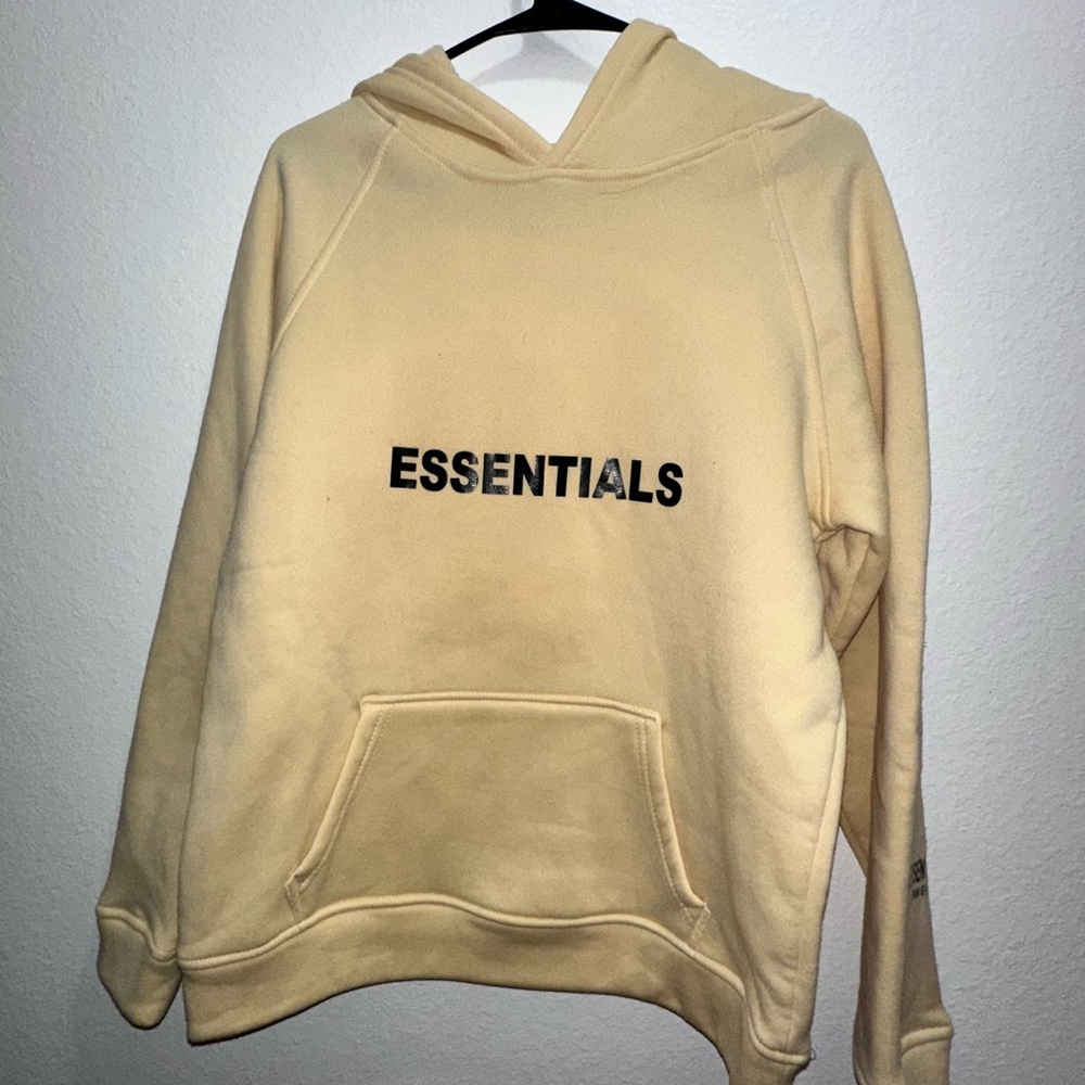 Fear of God Essentials Yellow Hoodie